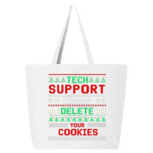 Christmas Tech Support Here To Delete Cookies Xmas(1) 25L Jumbo Tote