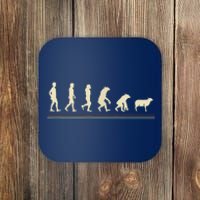 Conspiracy Theorist Sheepp Human Evolution Wake Up Sheeple Coaster