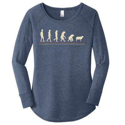 Conspiracy Theorist Sheepp Human Evolution Wake Up Sheeple Women's Perfect Tri Tunic Long Sleeve Shirt