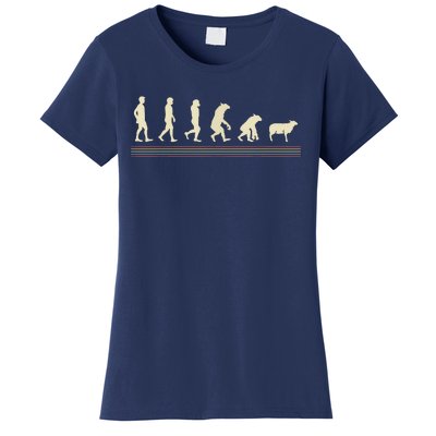 Conspiracy Theorist Sheepp Human Evolution Wake Up Sheeple Women's T-Shirt