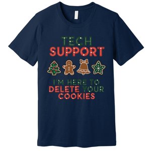 Christmas Tech Support Here To Delete Cookies Xmas Premium T-Shirt