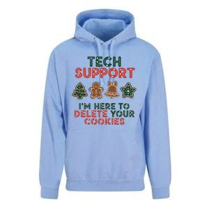 Christmas Tech Support Here To Delete Cookies Xmas Unisex Surf Hoodie