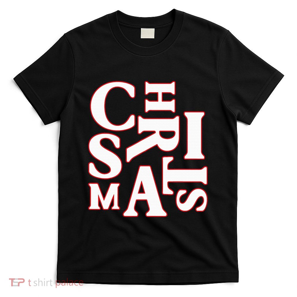 Christmas Typography Santa Claus Christmas Pj Pajama Top T-Shirt