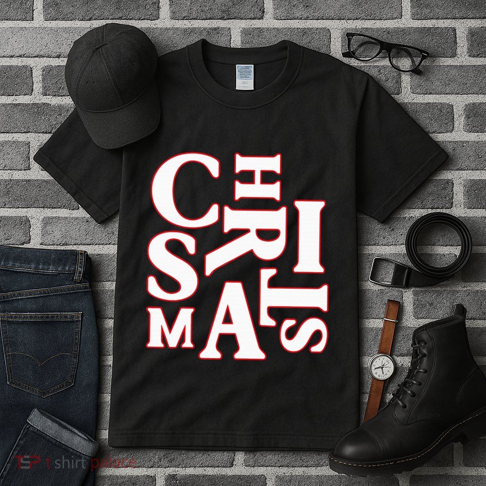 Christmas Typography Santa Claus Christmas Pj Pajama Top Tall T-Shirt