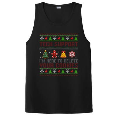 Christmas Tech Support Here To Delete Cookies Xmas PosiCharge Competitor Tank