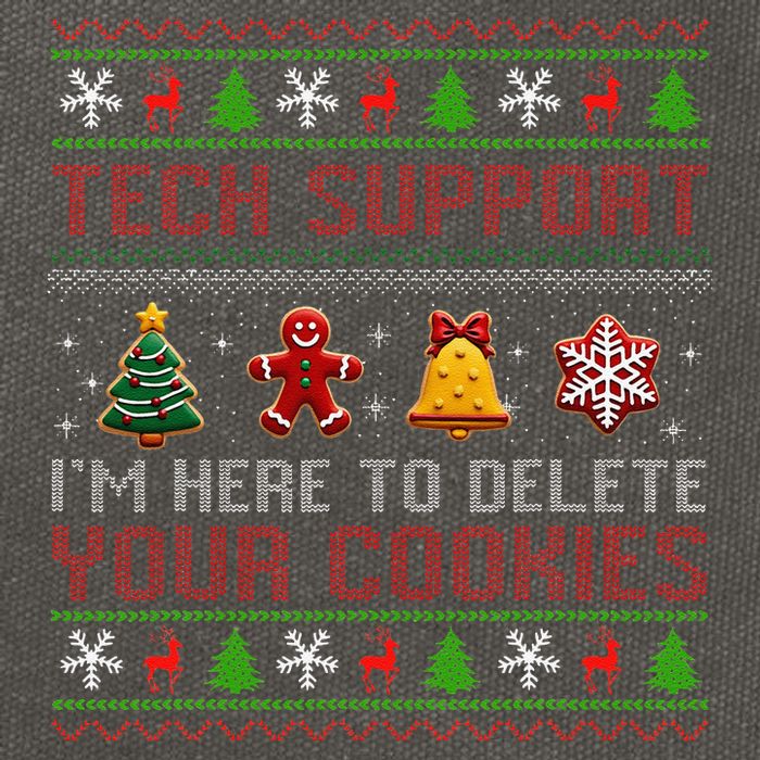 Christmas Tech Support Here To Delete Cookies Xmas Cotton Canvas Backpack