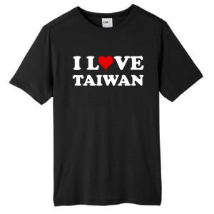 Country Travel Souvenir I Love Taiwan Gift Tall Fusion ChromaSoft Performance T-Shirt