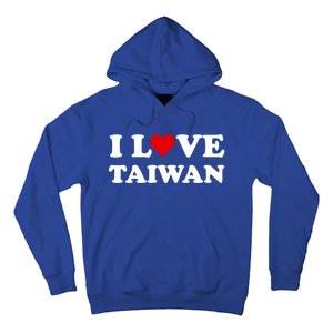 Country Travel Souvenir I Love Taiwan Gift Hoodie