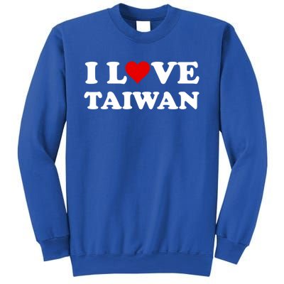 Country Travel Souvenir I Love Taiwan Gift Sweatshirt