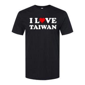 Country Travel Souvenir I Love Taiwan Gift Softstyle CVC T-Shirt