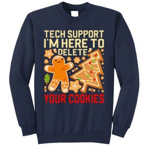 Christmas Tech Support Here To Delete Cookies Xmas Sweatshirt