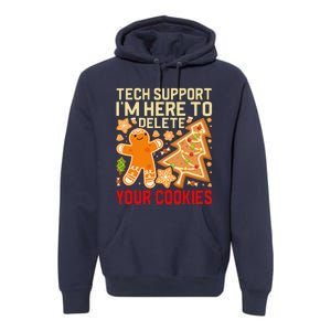 Christmas Tech Support Here To Delete Cookies Xmas Premium Hoodie