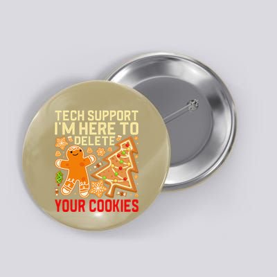 Christmas Tech Support Here To Delete Cookies Xmas Button