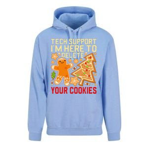 Christmas Tech Support Here To Delete Cookies Xmas Unisex Surf Hoodie