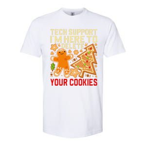 Christmas Tech Support Here To Delete Cookies Xmas Softstyle CVC T-Shirt