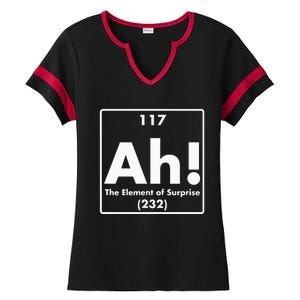 Chemist Teacher scientific Ah! The Element of Surprise Ladies Halftime Notch Neck Tee