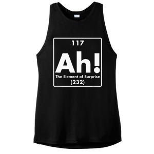 Chemist Teacher scientific Ah! The Element of Surprise Ladies PosiCharge Tri-Blend Wicking Tank