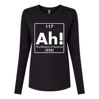 Chemist Teacher scientific Ah! The Element of Surprise Womens Cotton Relaxed Long Sleeve T-Shirt