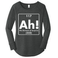 Chemist Teacher scientific Ah! The Element of Surprise Women's Perfect Tri Tunic Long Sleeve Shirt