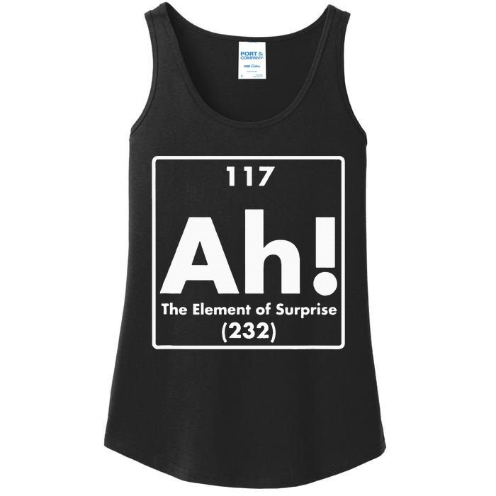 Chemist Teacher scientific Ah! The Element of Surprise Ladies Essential Tank