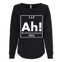 Chemist Teacher scientific Ah! The Element of Surprise Womens California Wash Sweatshirt