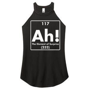 Chemist Teacher scientific Ah! The Element of Surprise Women's Perfect Tri Rocker Tank