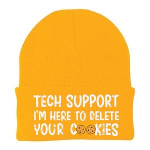 Christmas Tech Support I’M Here To Delete Your Cookies Xmas Knit Cap Winter Beanie