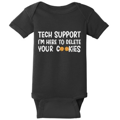 Christmas Tech Support I’M Here To Delete Your Cookies Xmas Baby Bodysuit