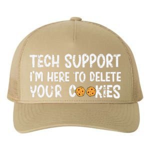 Christmas Tech Support I’M Here To Delete Your Cookies Xmas Yupoong Adult 5-Panel Trucker Hat