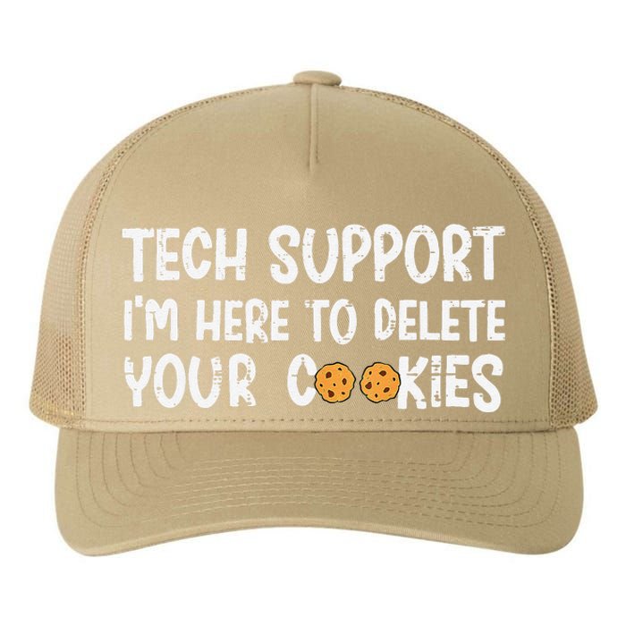 Christmas Tech Support I’M Here To Delete Your Cookies Xmas Yupoong Adult 5-Panel Trucker Hat