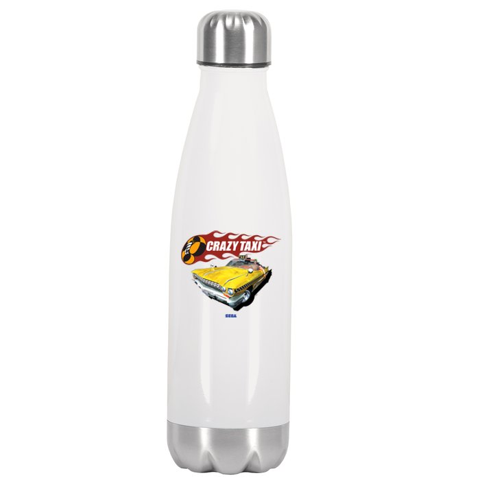 Crazy Taxi Sega Dreamcast Video Game Stainless Steel Insulated Water Bottle