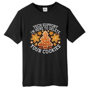 Christmas Tech Support Here To Delete Cookies Xmas Tall Fusion ChromaSoft Performance T-Shirt