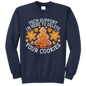 Christmas Tech Support Here To Delete Cookies Xmas Sweatshirt