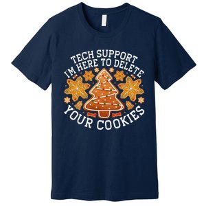 Christmas Tech Support Here To Delete Cookies Xmas Premium T-Shirt