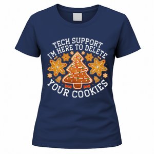 Christmas Tech Support Here To Delete Cookies Xmas Women's T-Shirt