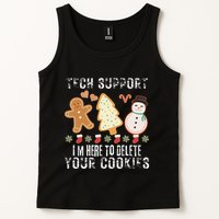 Christmas Tech Support Here To Delete Cookies Xmas Tank Top