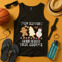 Christmas Tech Support Here To Delete Cookies Xmas Tank Top