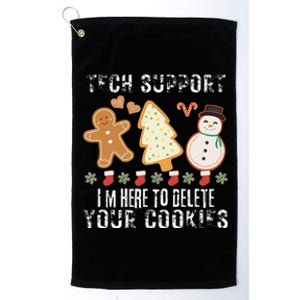 Christmas Tech Support Here To Delete Cookies Xmas Platinum Collection Golf Towel