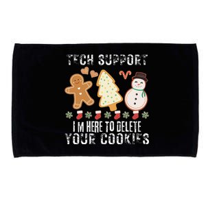 Christmas Tech Support Here To Delete Cookies Xmas Microfiber Hand Towel