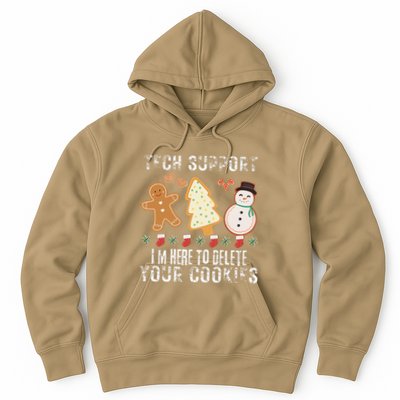 Christmas Tech Support Here To Delete Cookies Xmas Hoodie