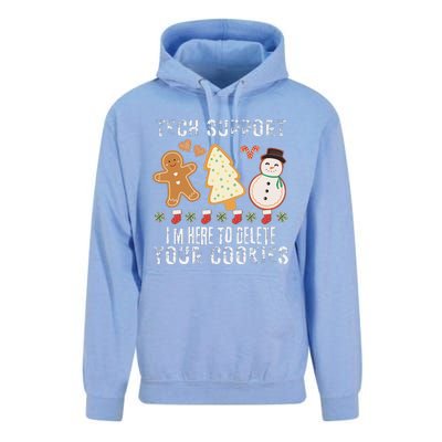 Christmas Tech Support Here To Delete Cookies Xmas Unisex Surf Hoodie