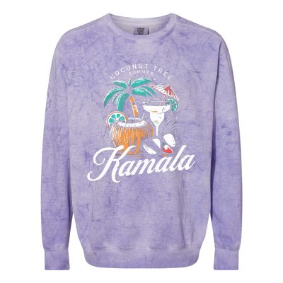 Coconut Tree Summer Vibes Colorblast Crewneck Sweatshirt