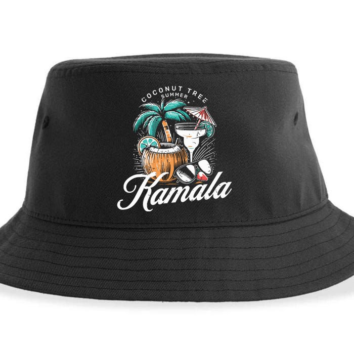 Coconut Tree Summer Vibes Sustainable Bucket Hat