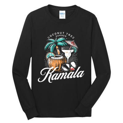 Coconut Tree Summer Vibes Tall Long Sleeve T-Shirt