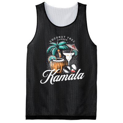 Coconut Tree Summer Vibes Mesh Reversible Basketball Jersey Tank