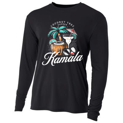 Coconut Tree Summer Vibes Cooling Performance Long Sleeve Crew