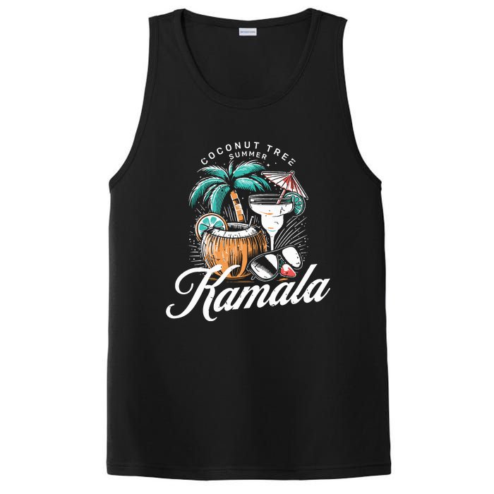 Coconut Tree Summer Vibes PosiCharge Competitor Tank