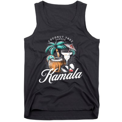 Coconut Tree Summer Vibes Tank Top