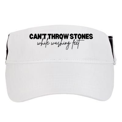 CanT Throw Stones While Washing Feet Adult Drive Performance Visor