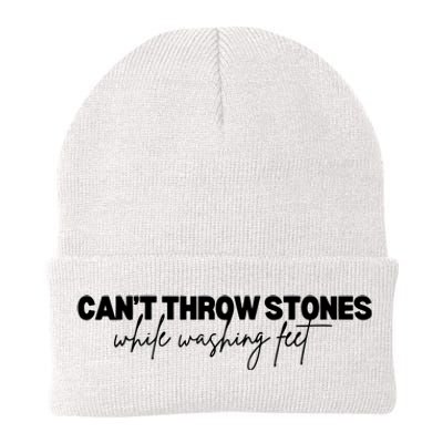 CanT Throw Stones While Washing Feet Knit Cap Winter Beanie